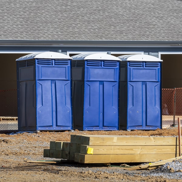 are there any restrictions on where i can place the portable toilets during my rental period in Noble